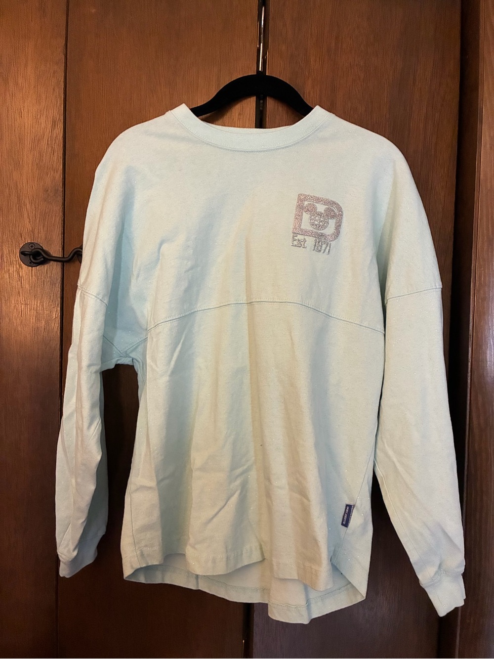Disney Spirit Jersey Blue Sparkle Logo